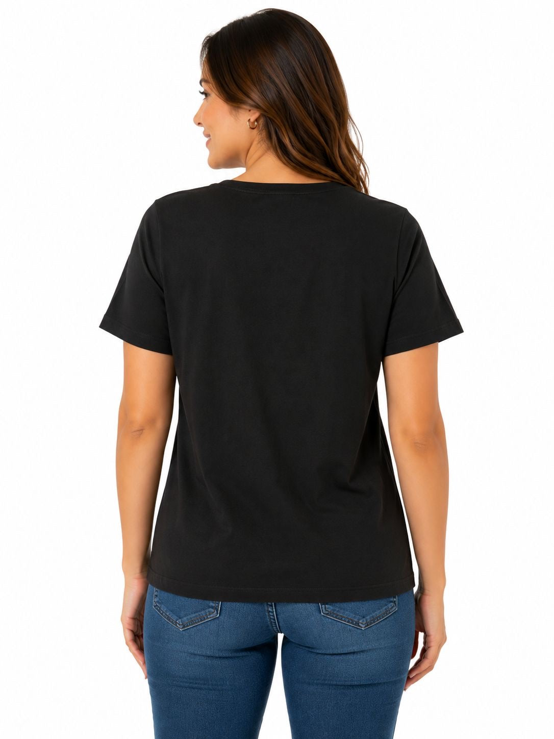 BY DESIGN-Black short-sleeved t-shirt