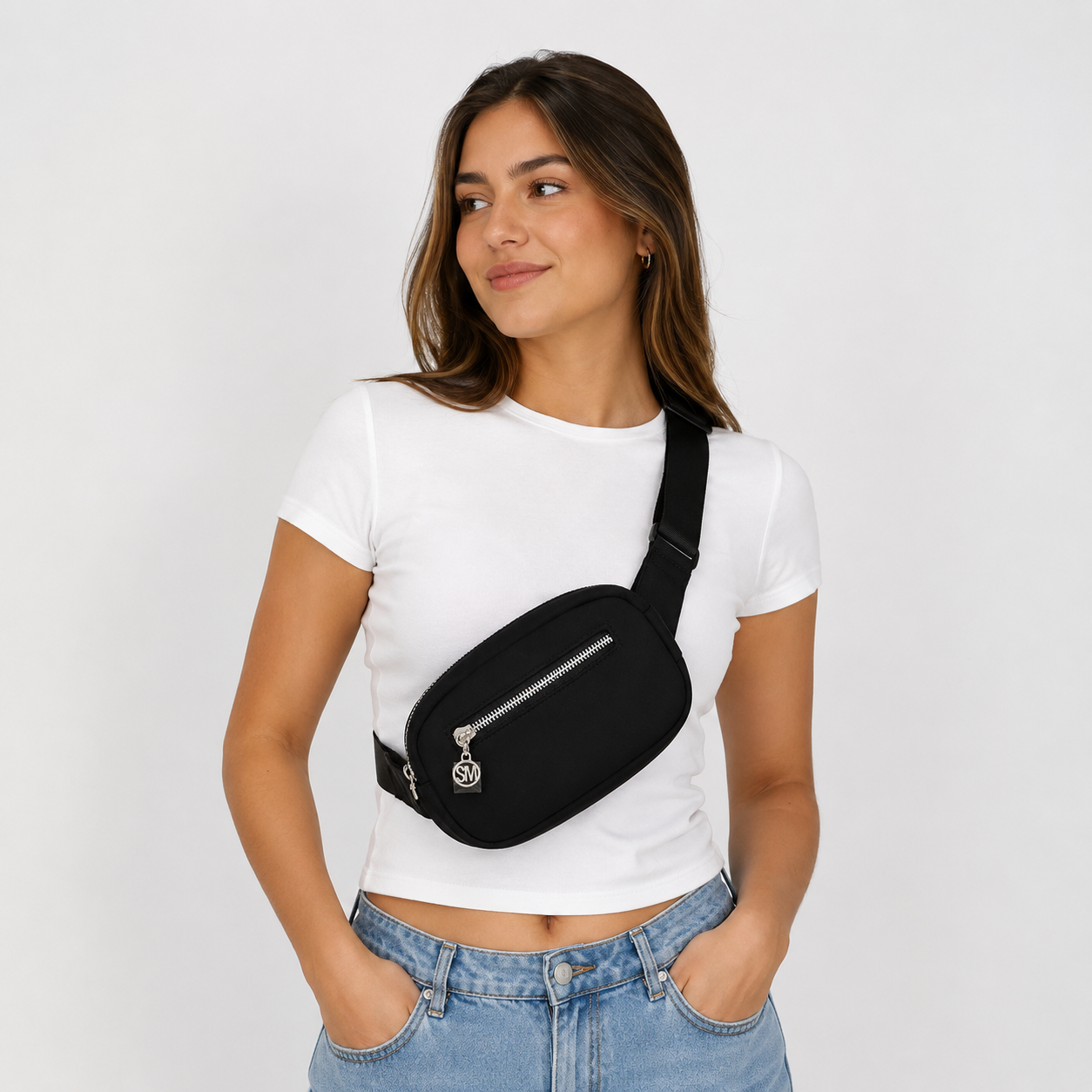 Steve Madden Woven Belt Bag