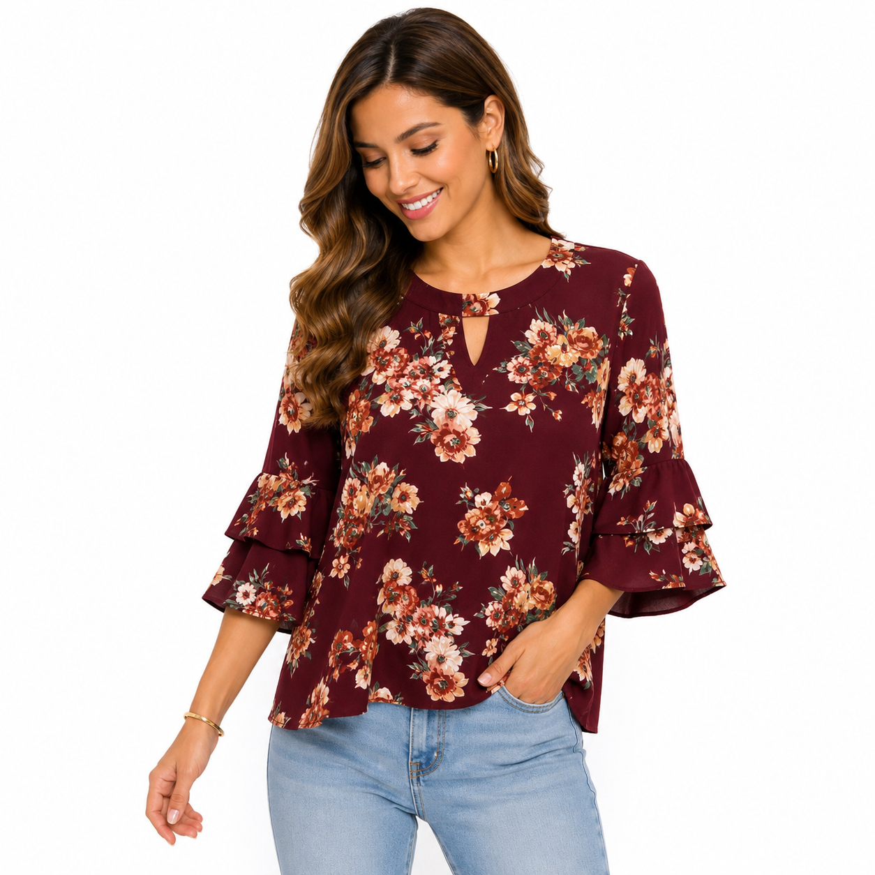 Urban Romantic Blouse with floral print Women’s