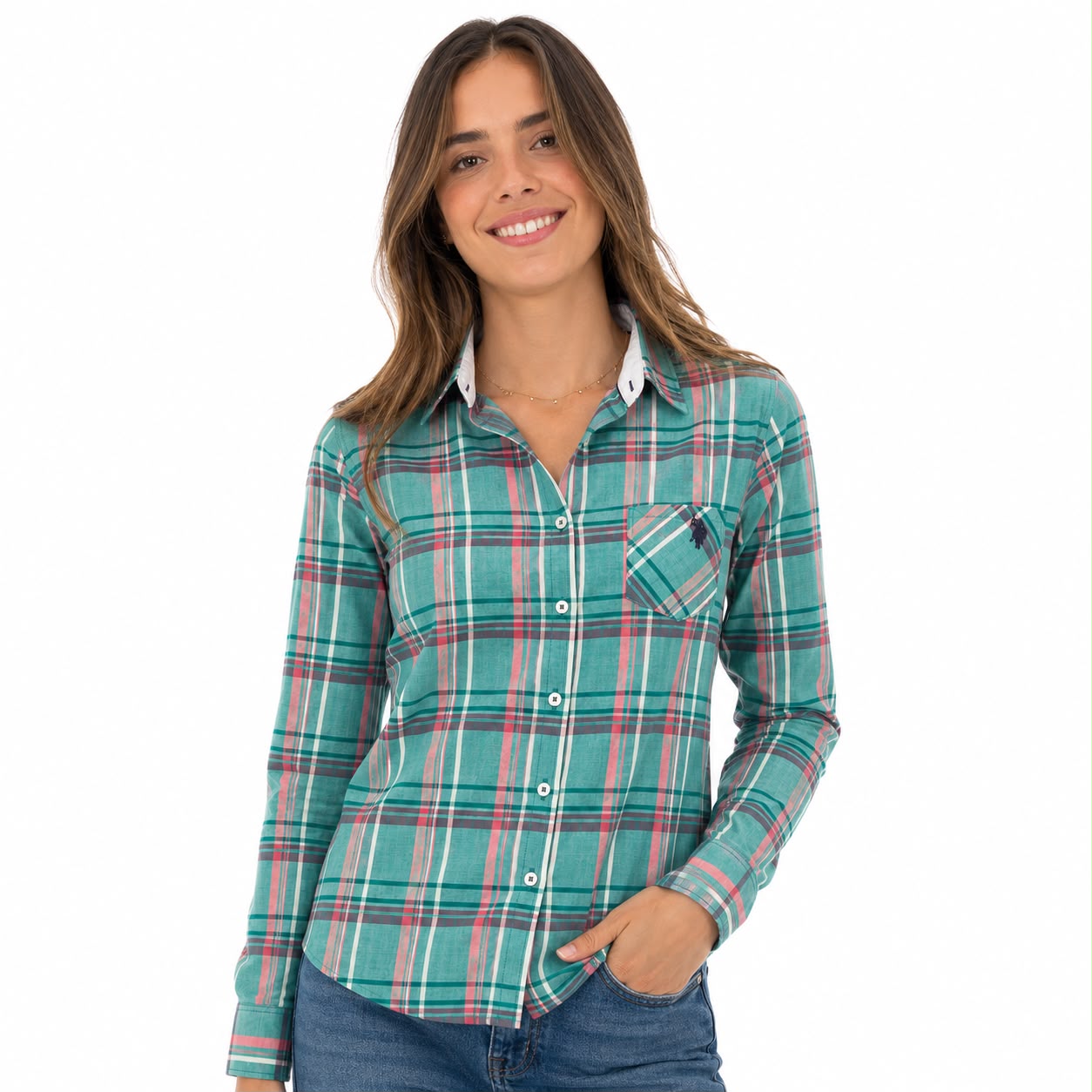 U.S. Polo Assn plaid shirt Women’s