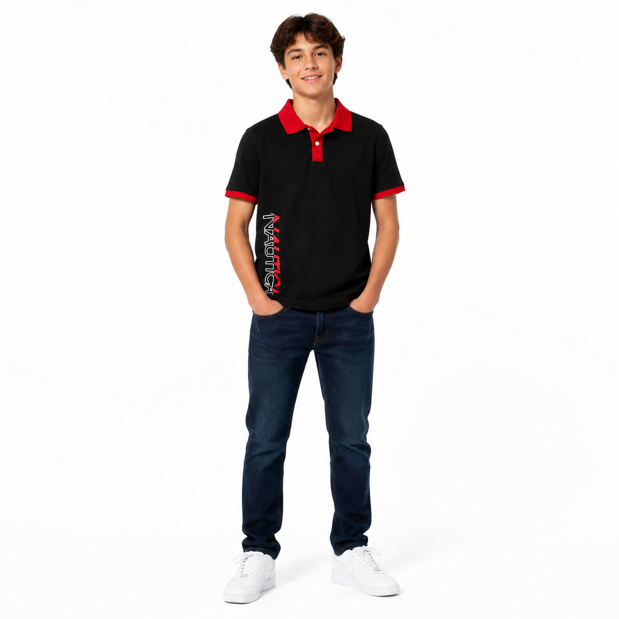 Nautica color-block polo shirt