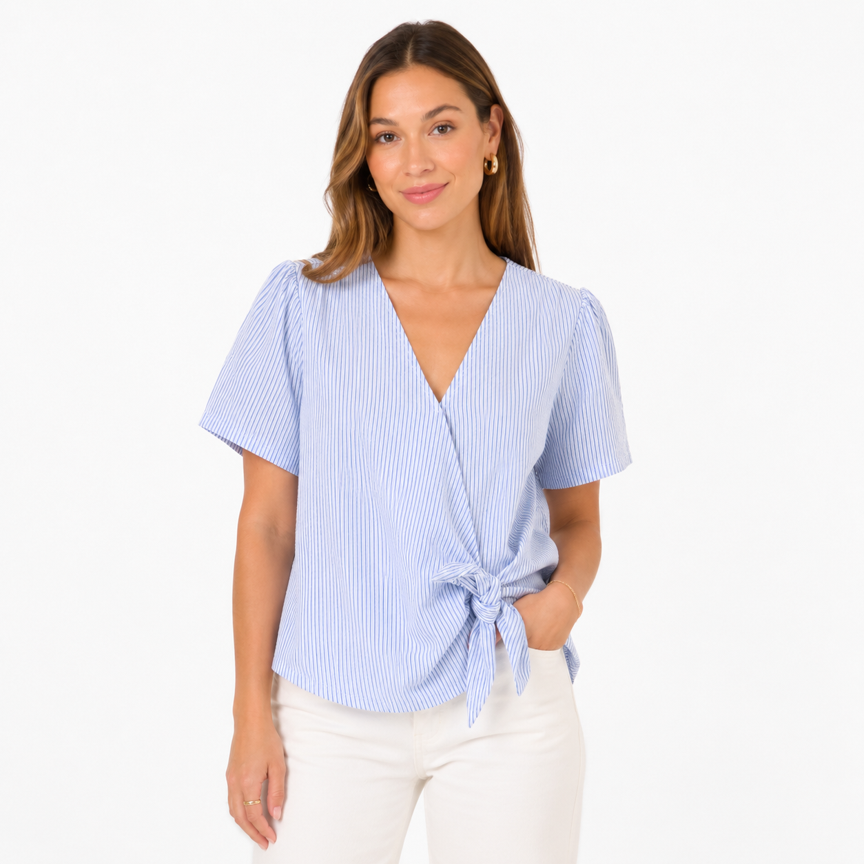 MICHAEL Michael Kors blouse has a cross design Women’s