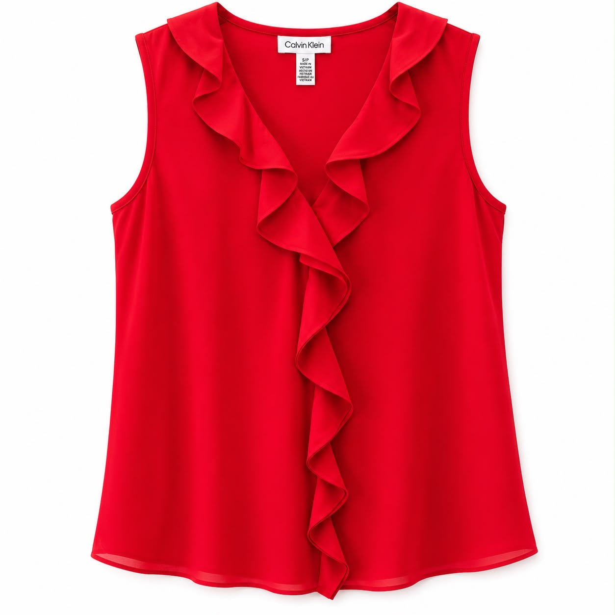 Calvin Klein red sleeveless blouse Women’s
