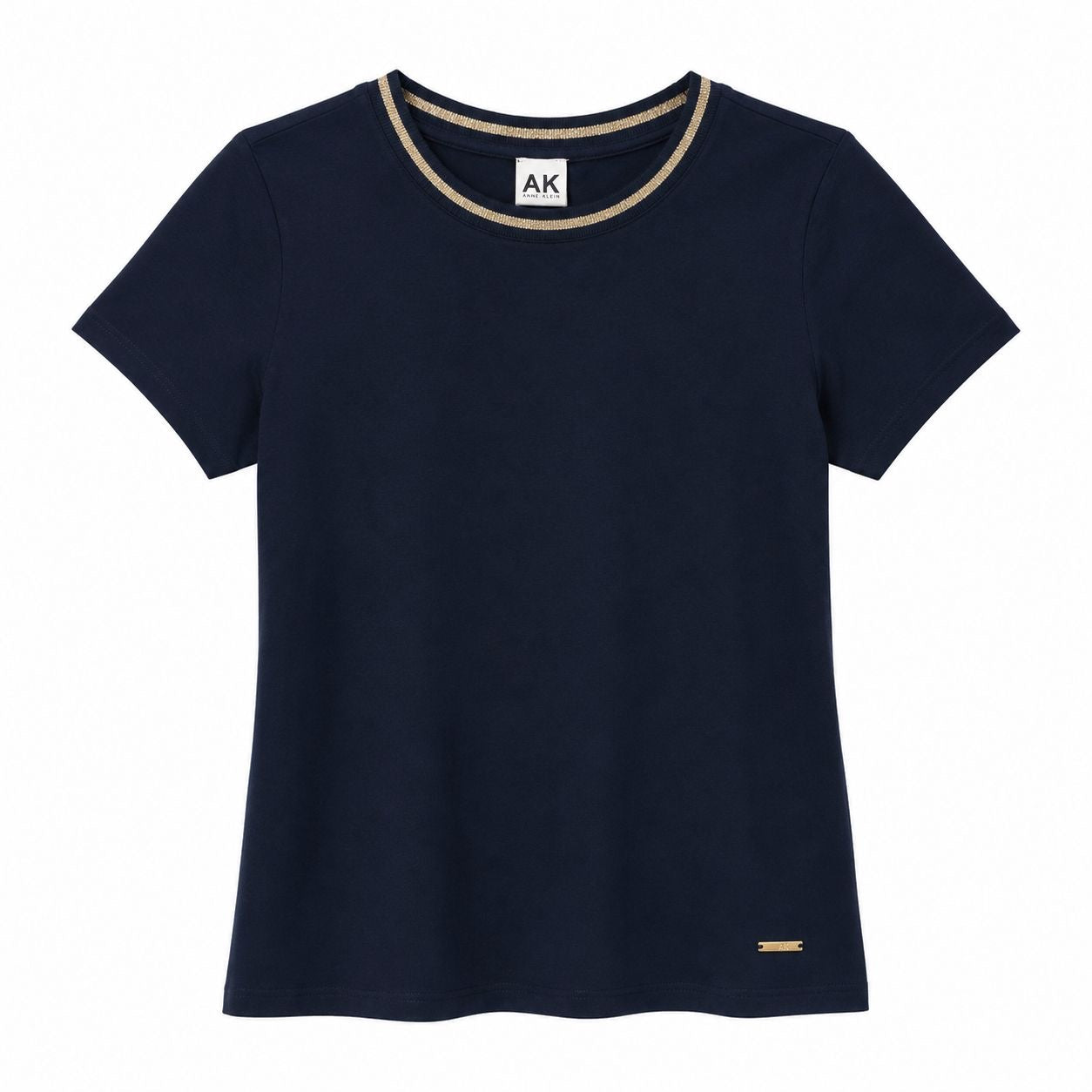 ANNE KLEIN -Basic short-sleeved t-shirt