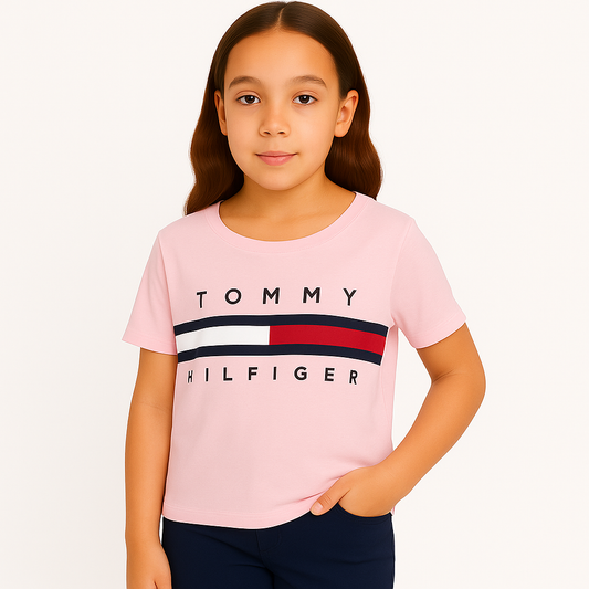 Tommy Hilfiger Rib Insert T-Shirt in Organic Cotton