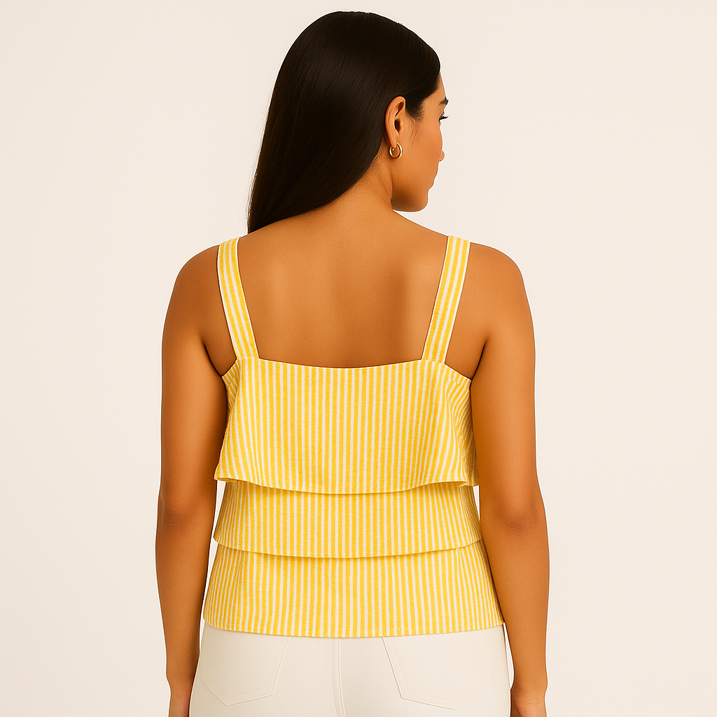 New Day Striped Layered Top