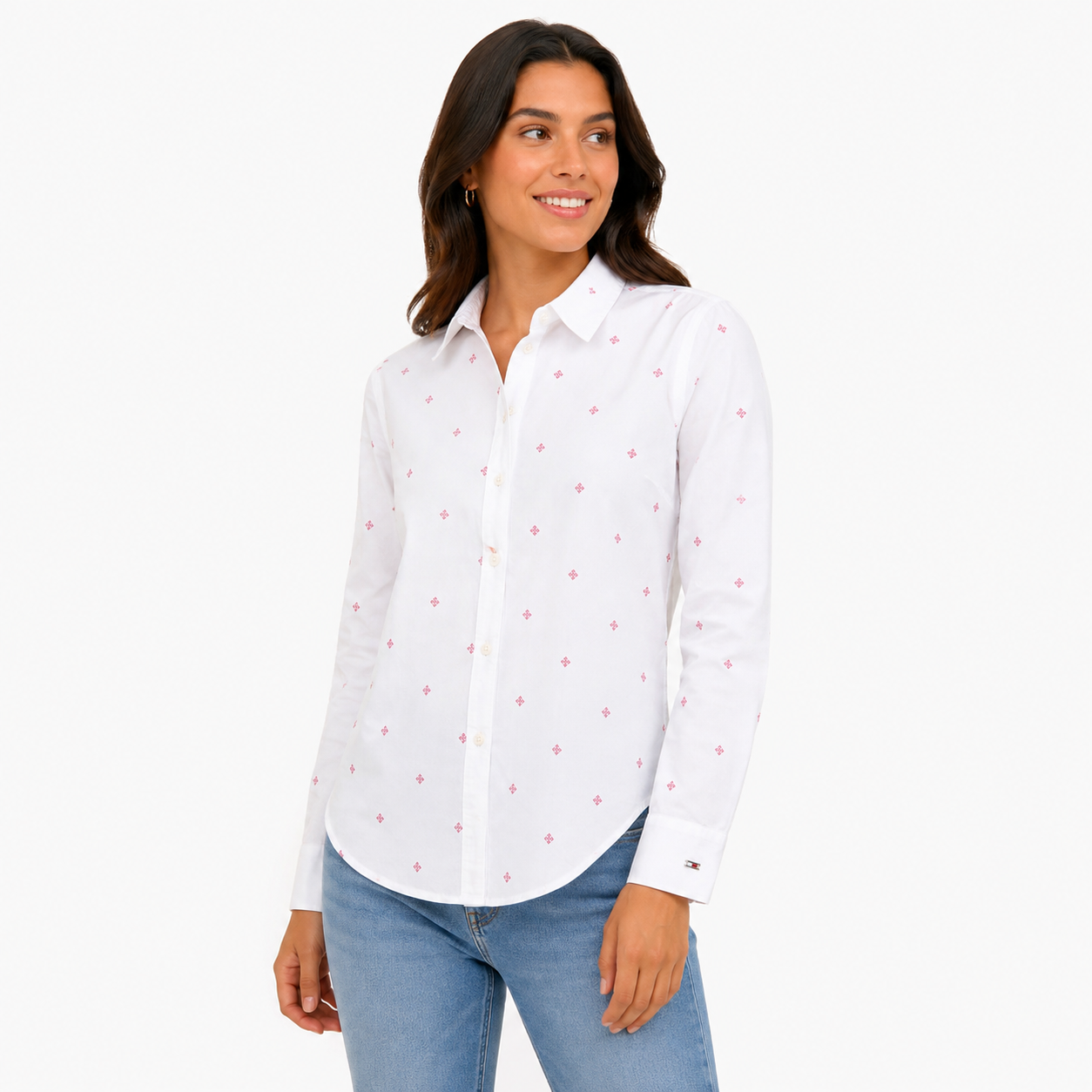 Tommy Hilfiger Fil Coupe Monogram Shirt