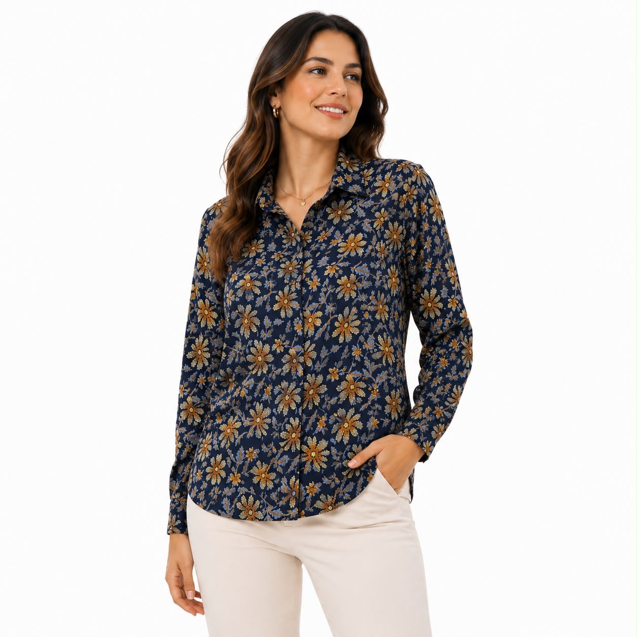 Tommy Hilfiger Frosted Floral Print Regular Fit Shirt