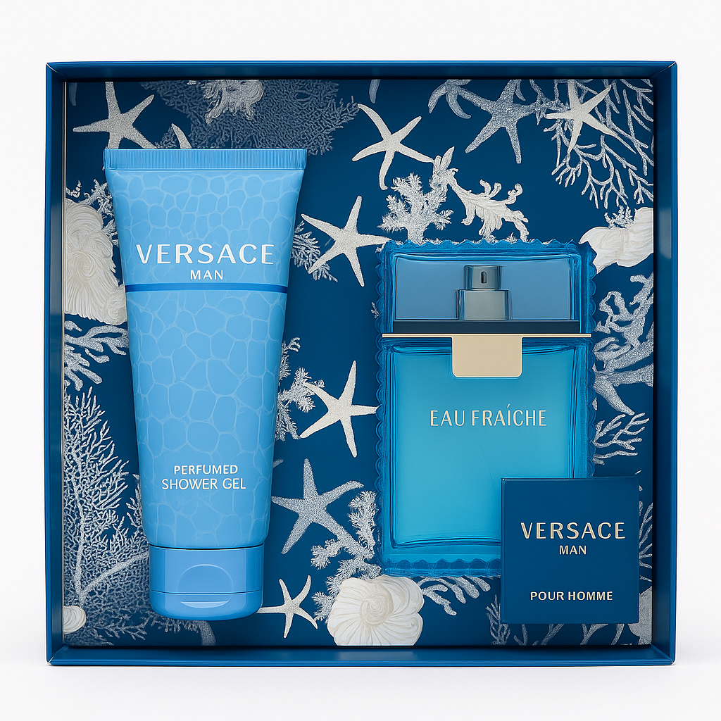 Versace Versace Man Eau Fraiche 3 Pc Gift Box