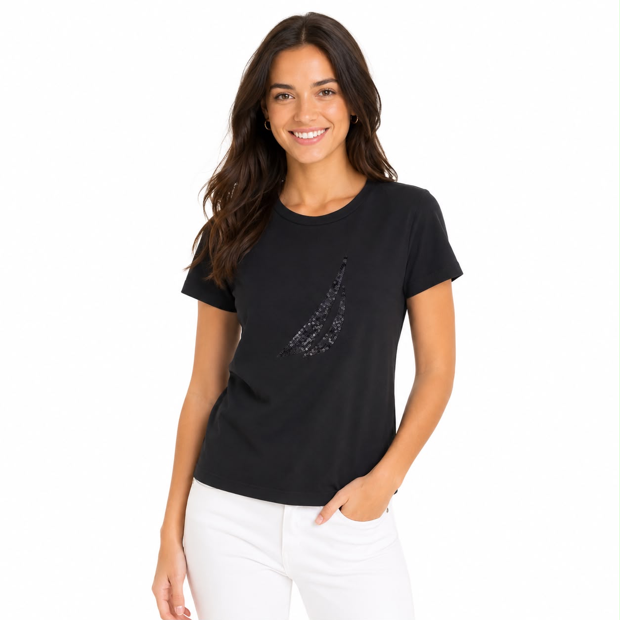 Nautica Sequin Graphic T-Shirt