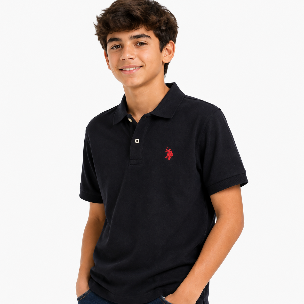 U.S. POLO ASSN- Boys Piqué Polo Shirt