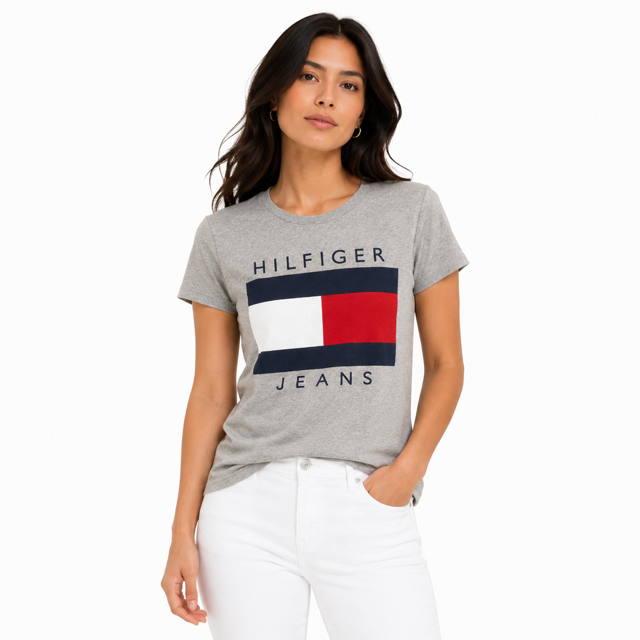 Tommy Hilfiger Womens Logo Graphic T-Shirt