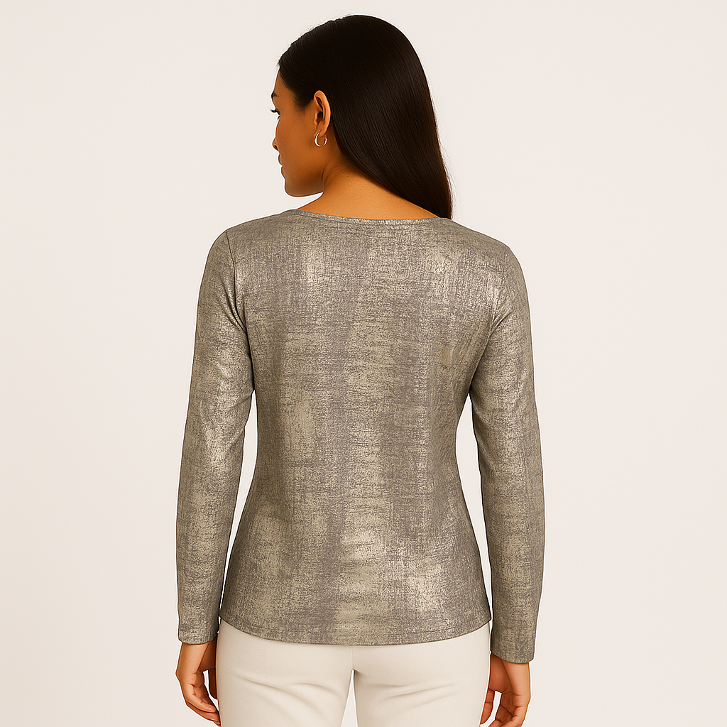 Anne Klein Lace Blouson Sleeve Wrap Top