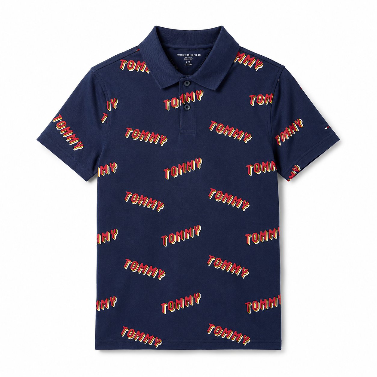 Tommy Hilfiger Kids Cobalt Sapphire Cotton Logo T-Shirt