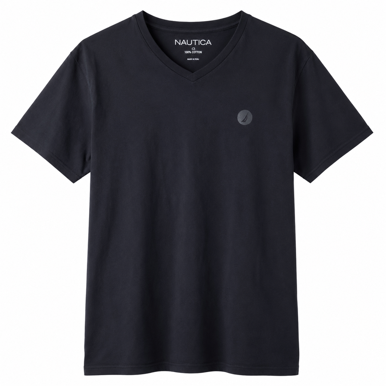 NAUTICA-Classic V-neck t-shirt in black