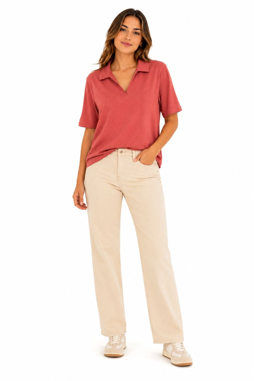 CALVIN KLEIN-Women's polo blouse from the Calvin Klein Jeans brand