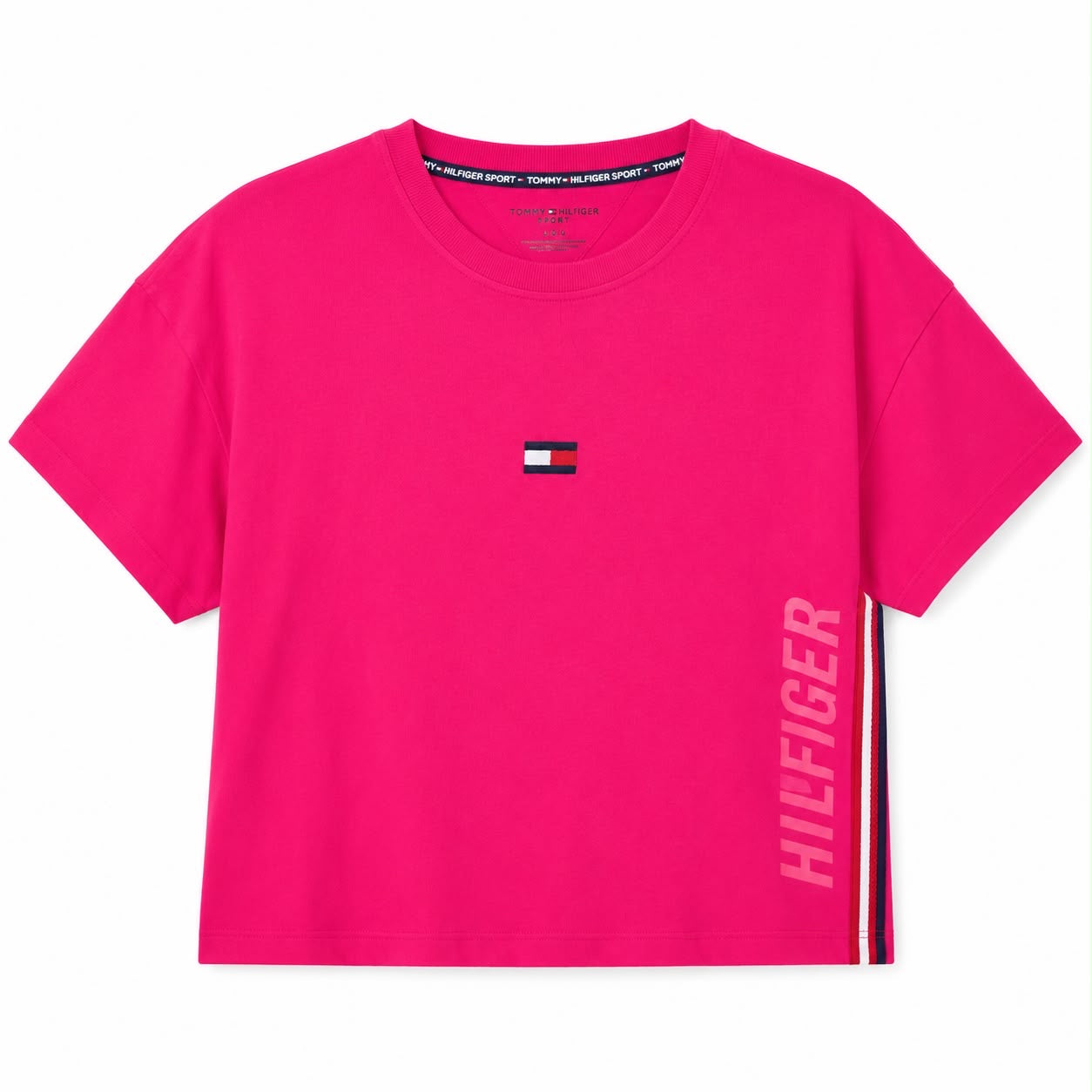 Tommy Hilfiger Sport Top with front logo and side ribbon design