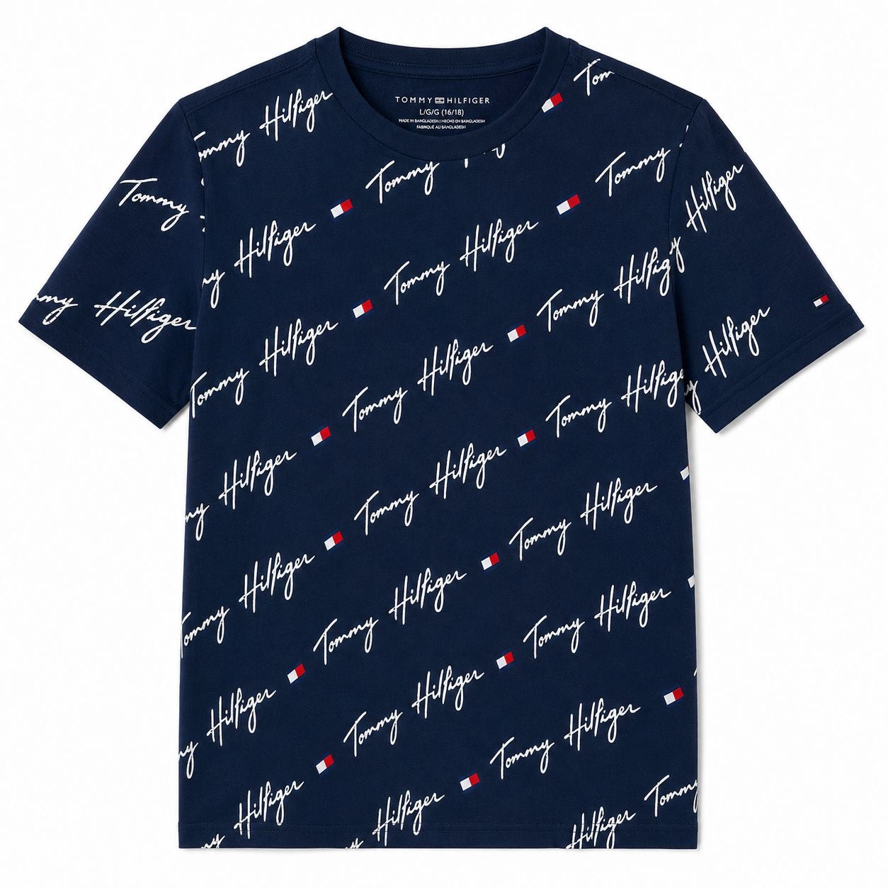 Tommy Hilfiger T-Shirt Repeat Logo Azul Women’s