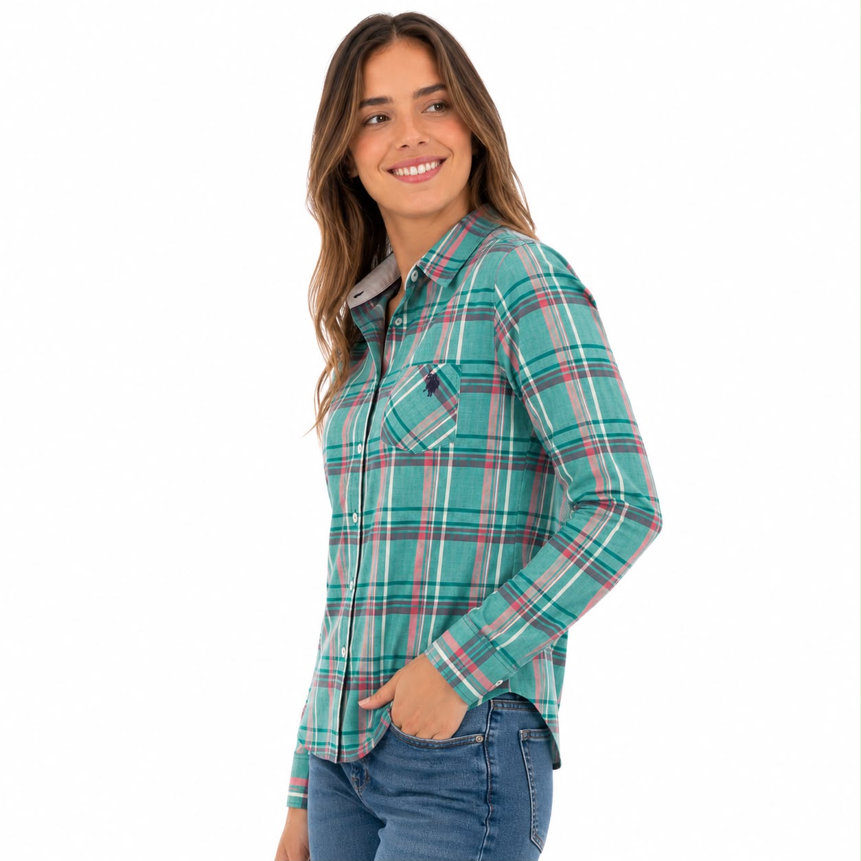 U.S. Polo Assn plaid shirt Women’s