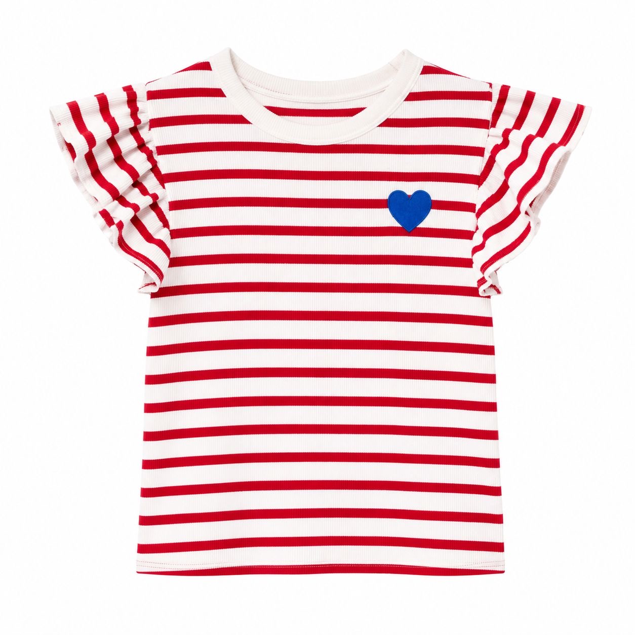 Cat & Jack ribbed red and white striped t-shirt