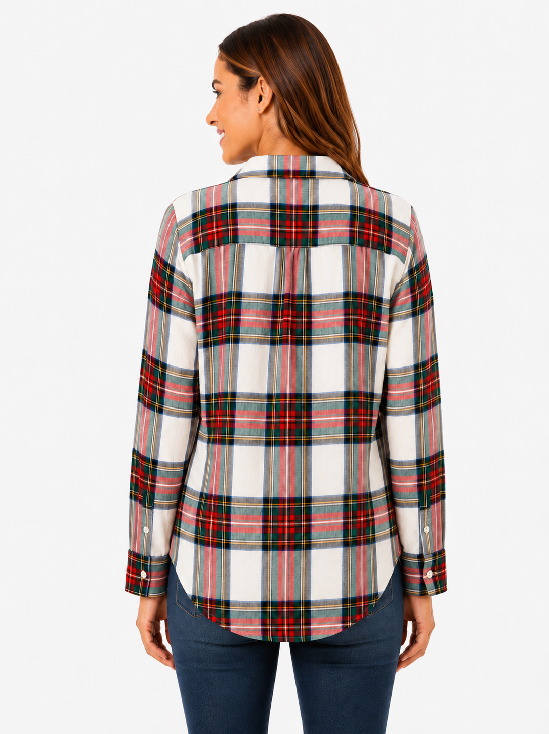 Ralph Lauren Women's Bullion Checked Plaid Twill Shirt