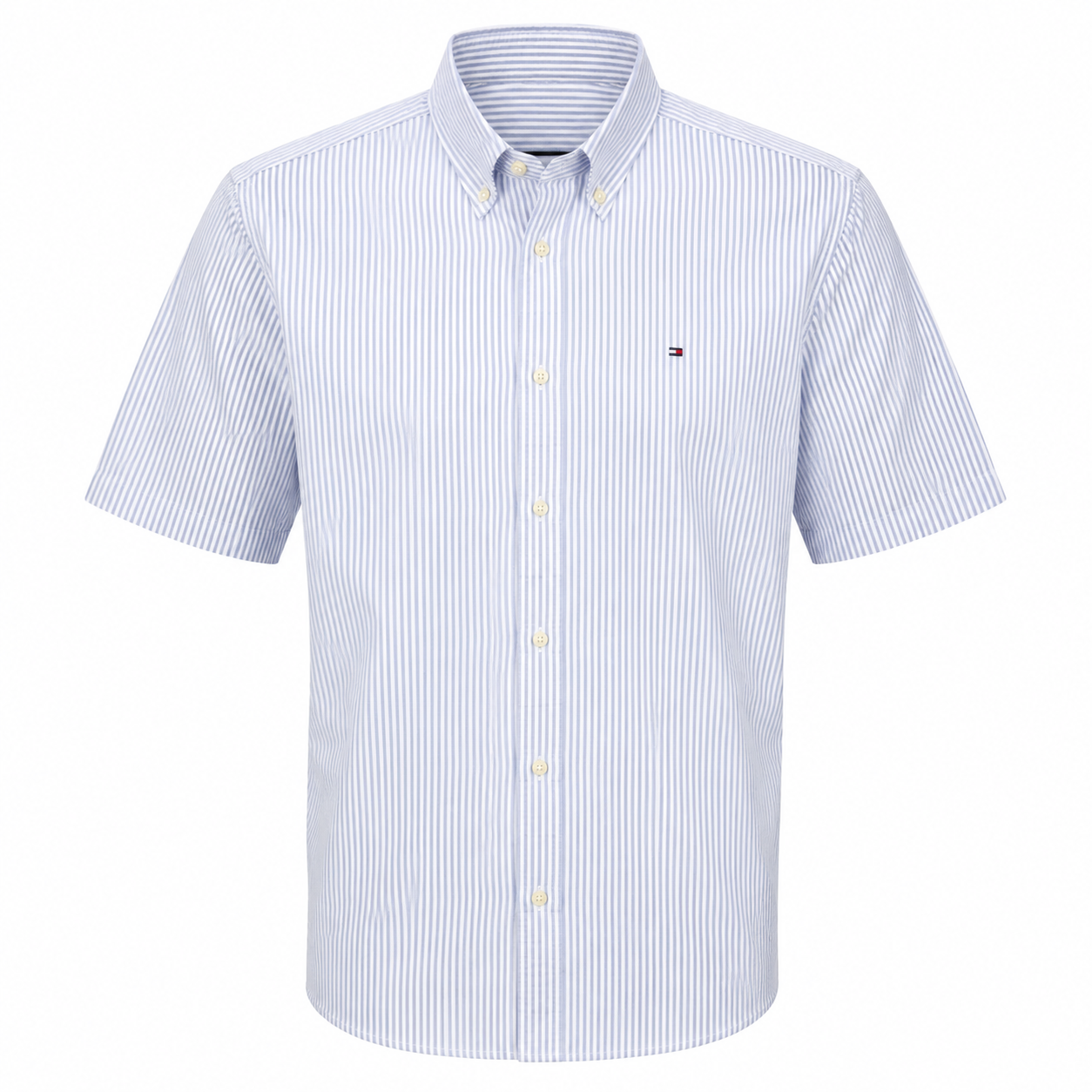 Tommy Hilfiger Short-Sleeve Striped Oxford Shirt