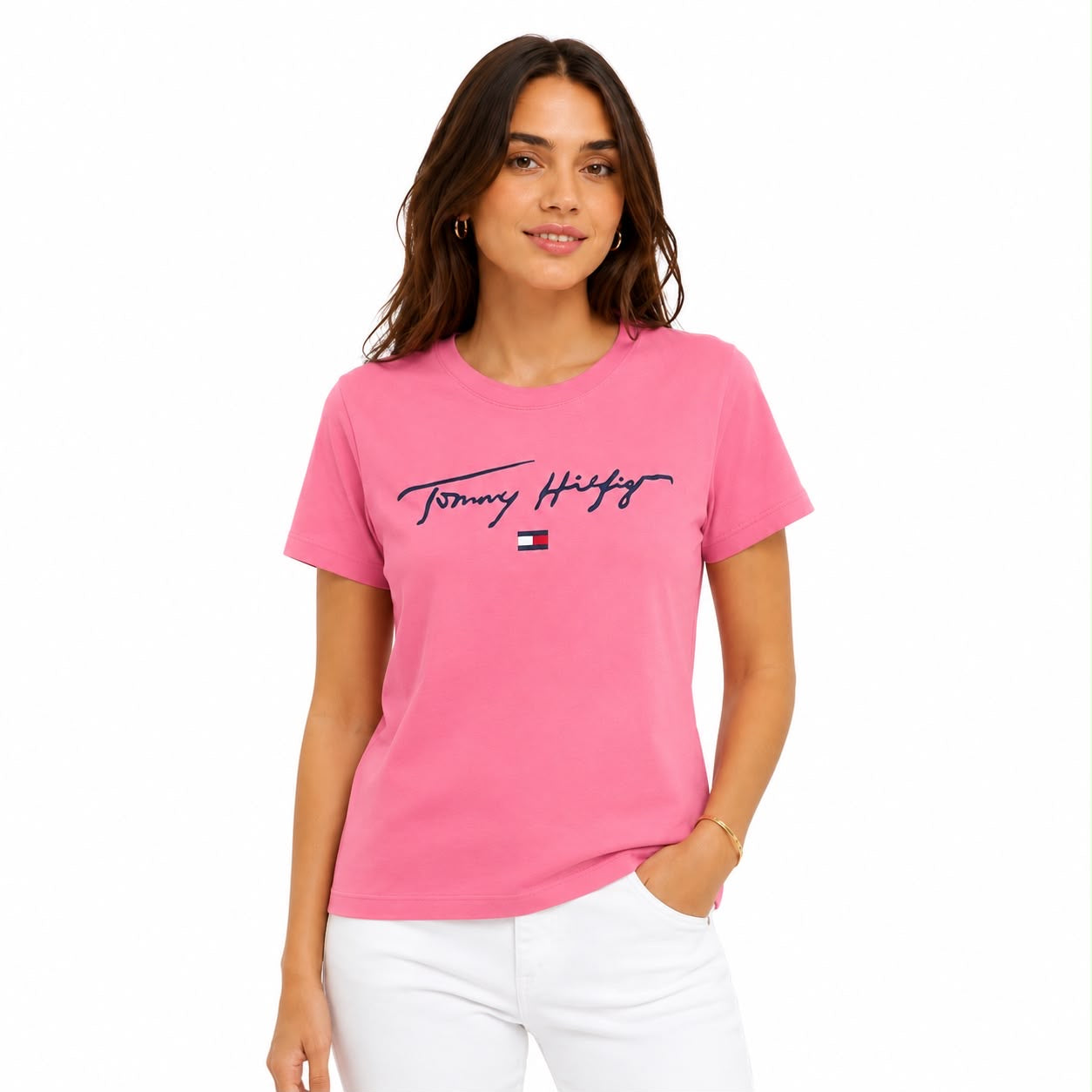 Tommy Hilfiger Pink short-sleeved t-shirt Women’s