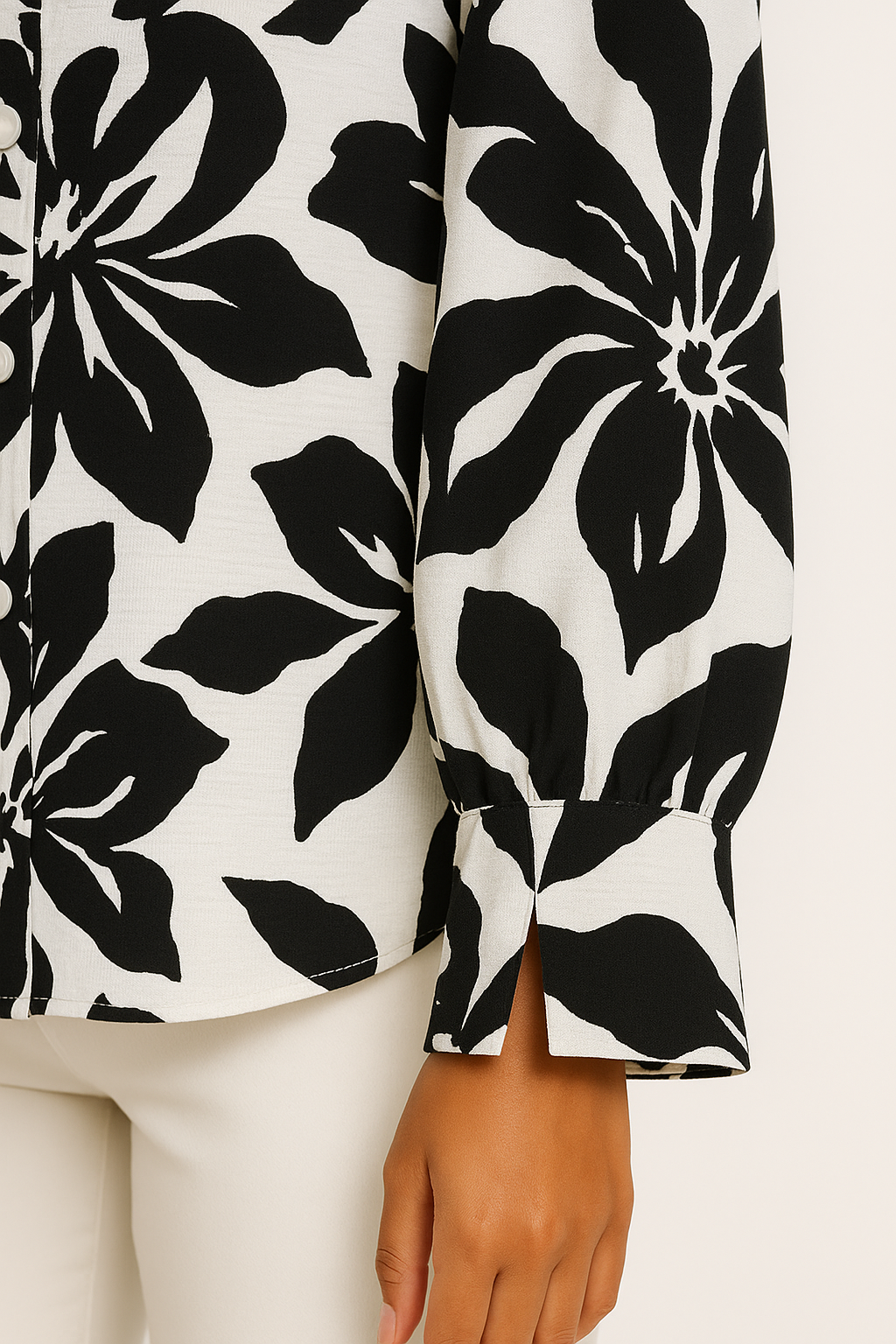 Fred David Floral Motif Women’s Shirt