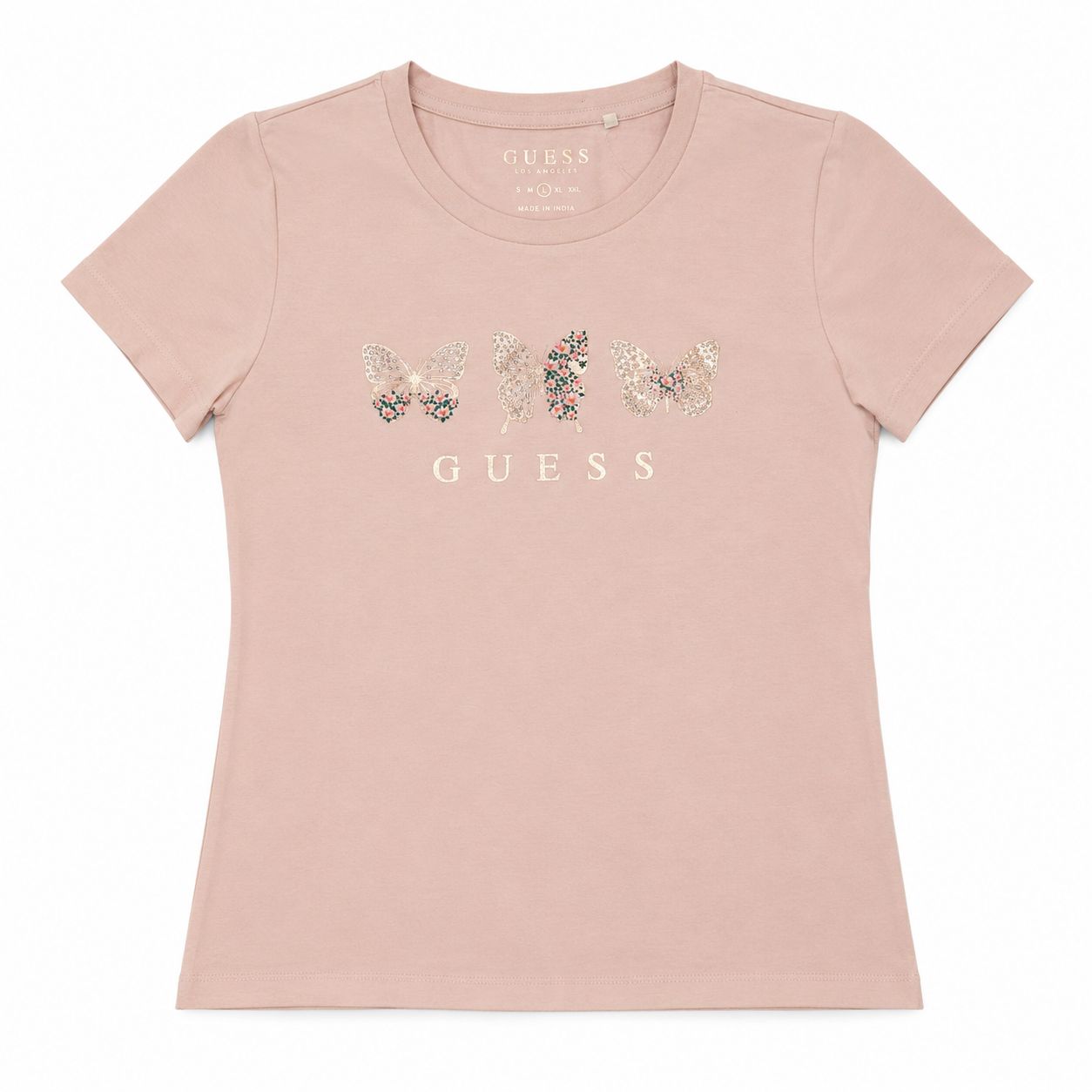 Guess t-shirt in nude or pale pink Women’s