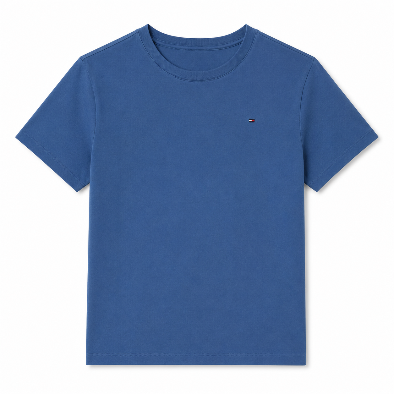Tommy Hilfiger Flag Embroidery Crew Neck T-Shirt