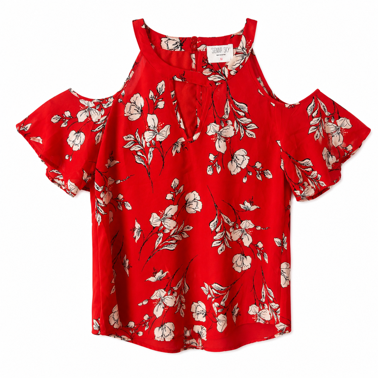 Sienna Sky red floral print blouse Women’s