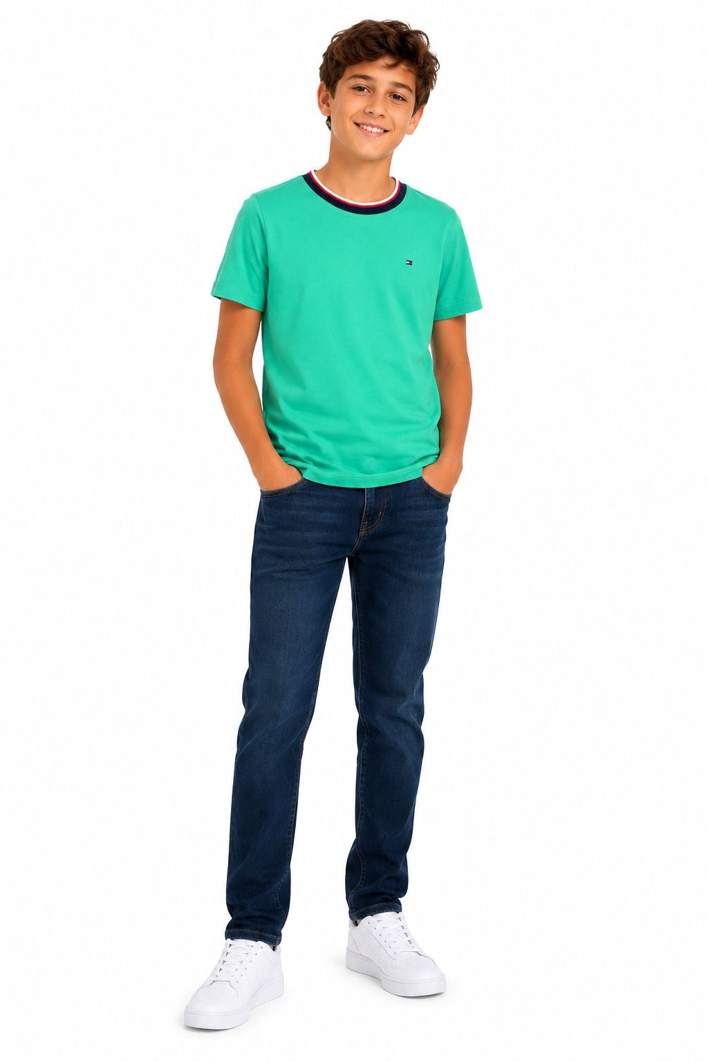 Tommy Hilfiger-Green short-sleeved t-shirt