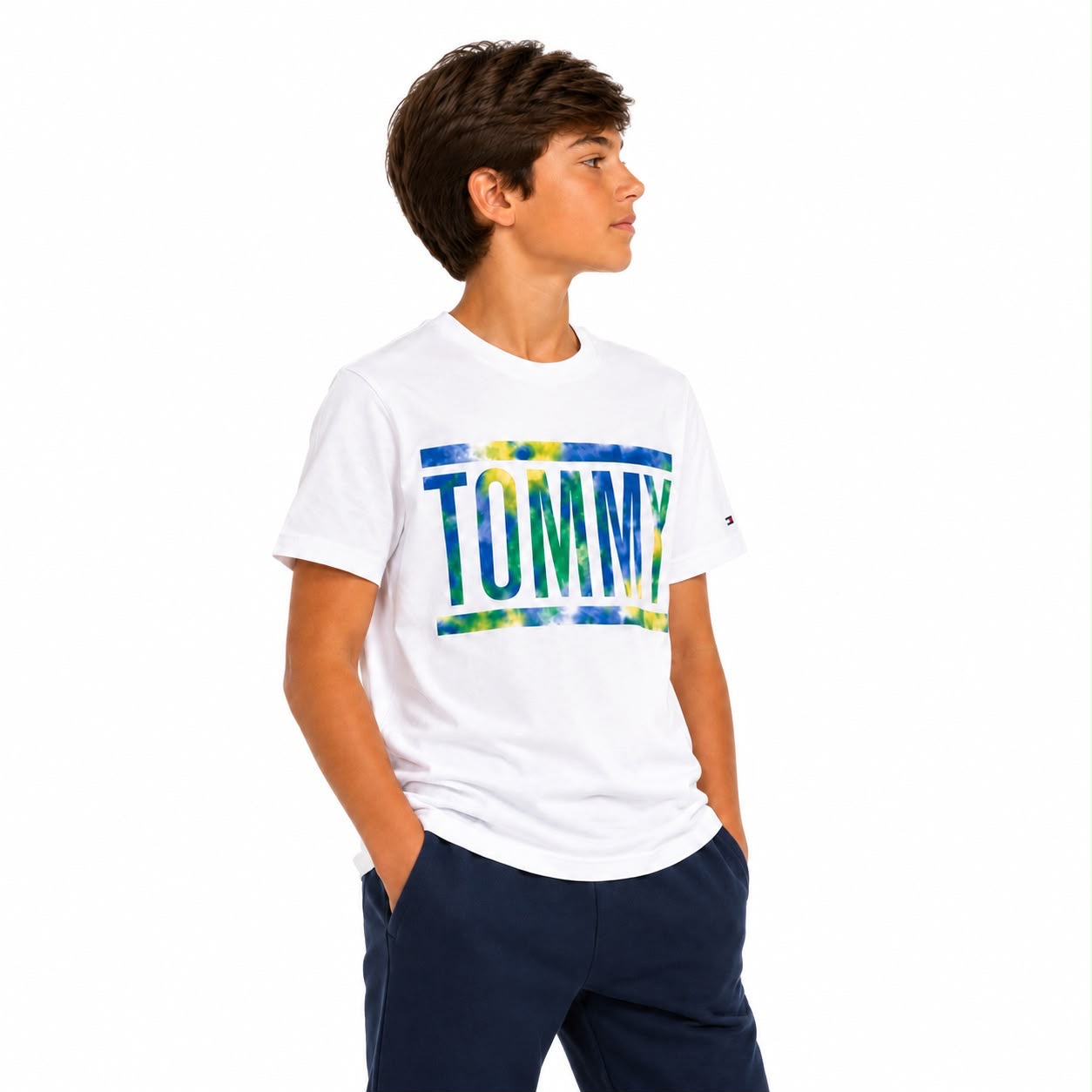 Tommy Hilfiger White round neck and short sleeve t-shirt