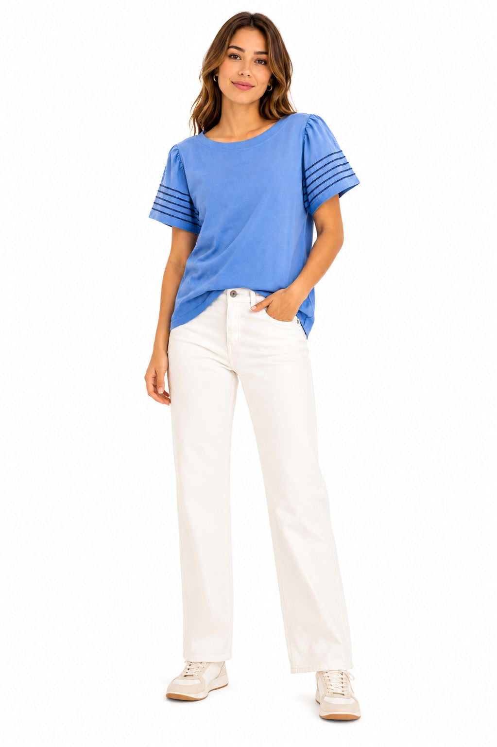 JONE NEW YORK-Casual sky blue blouse from the Jones New York brand