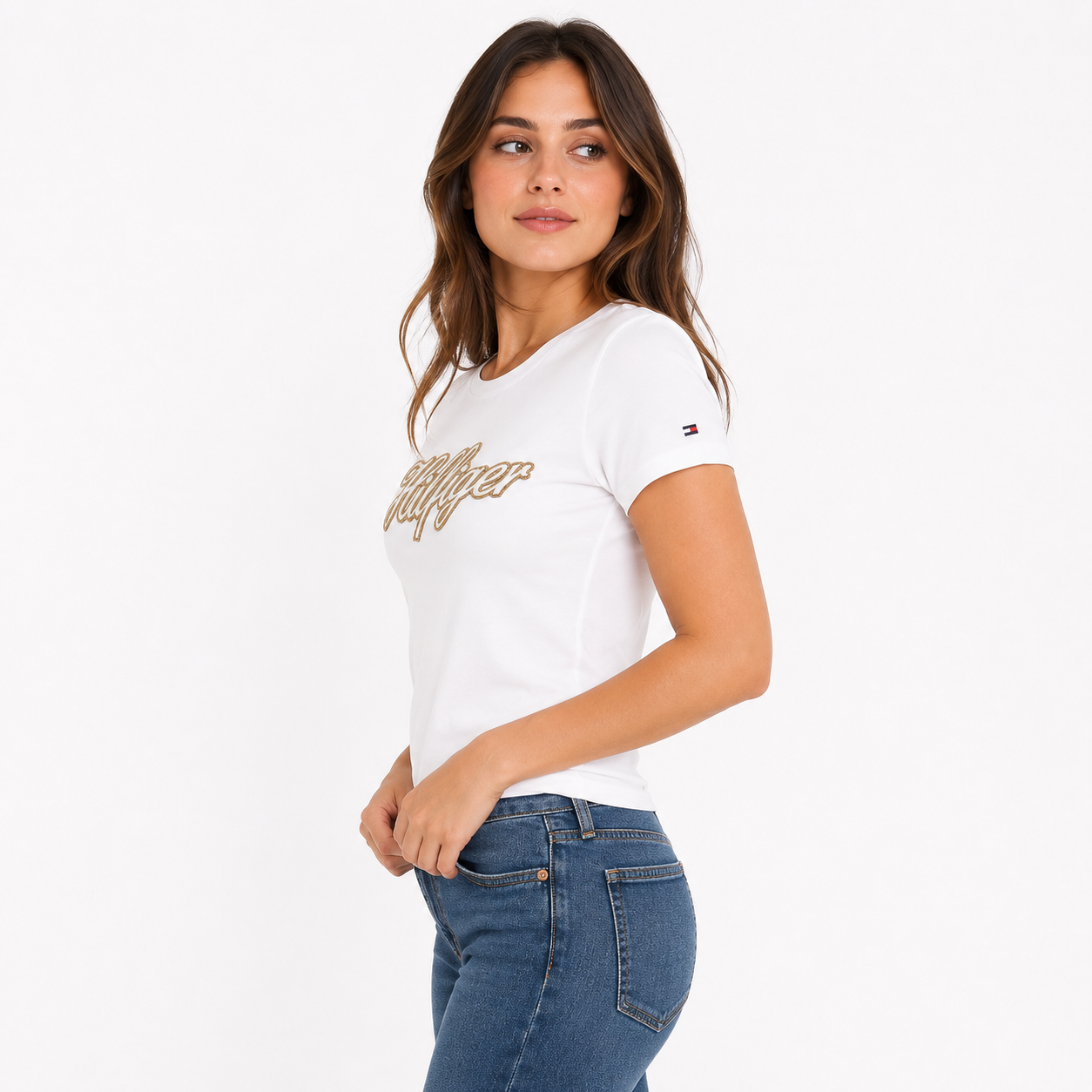 Tommy Hilfiger Script Hilfiger Logo T-Shirt