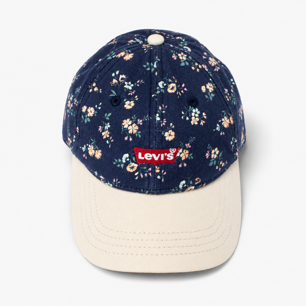 Levi's navy floral baseball cap