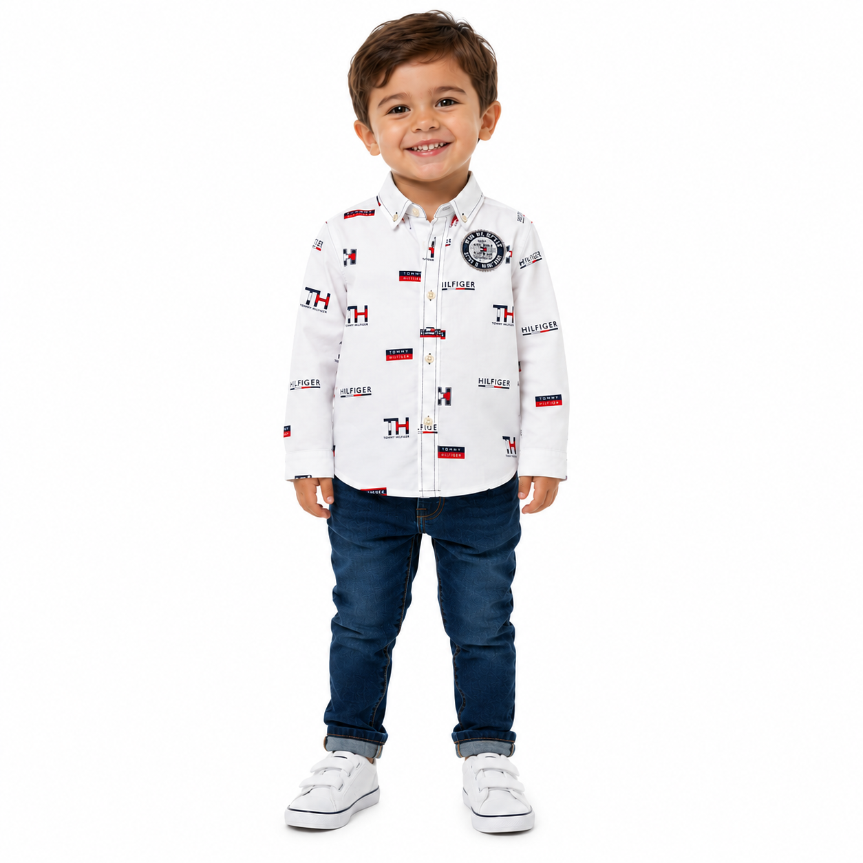 Tommy Hilfiger-CAMISA MULTILOGO