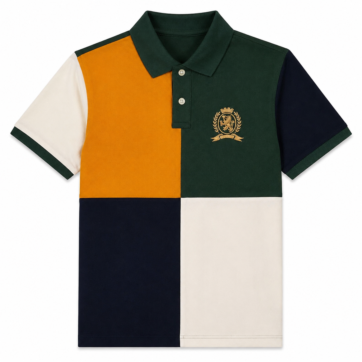 Tommy Hilfiger Colorblock Regular Fit Cotton Polo T-Shirt