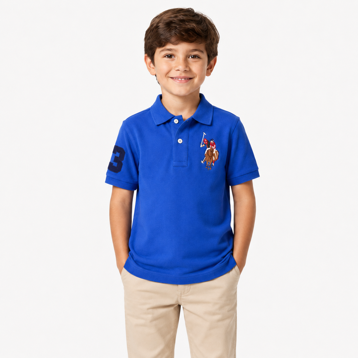 U.S. Polo Assn. polo shirt in royal blue