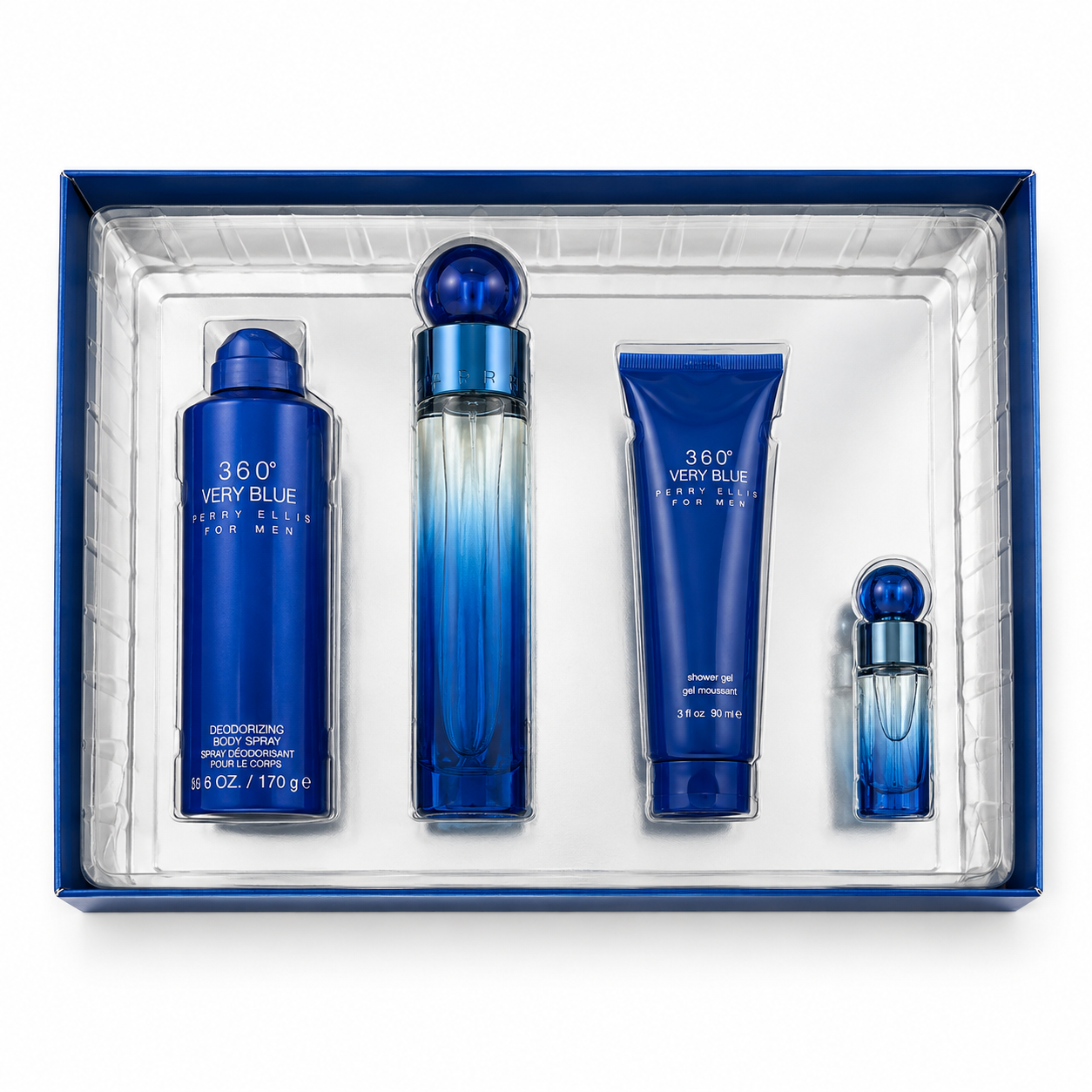 Perry Ellis 360 Very Blue 4-Piece Gift Box