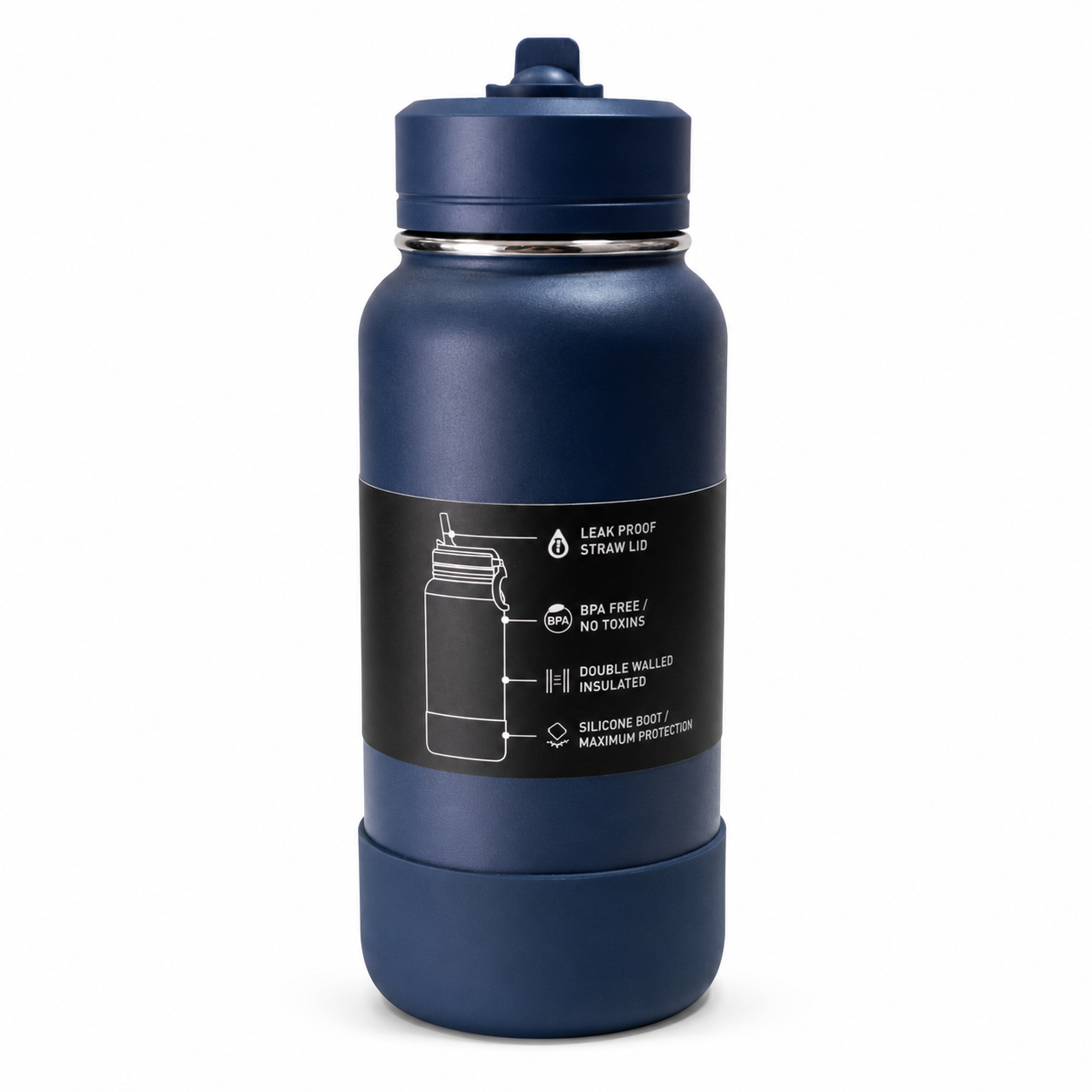 HydraPeak Sport Stainless Steel Insulated Water Bottle