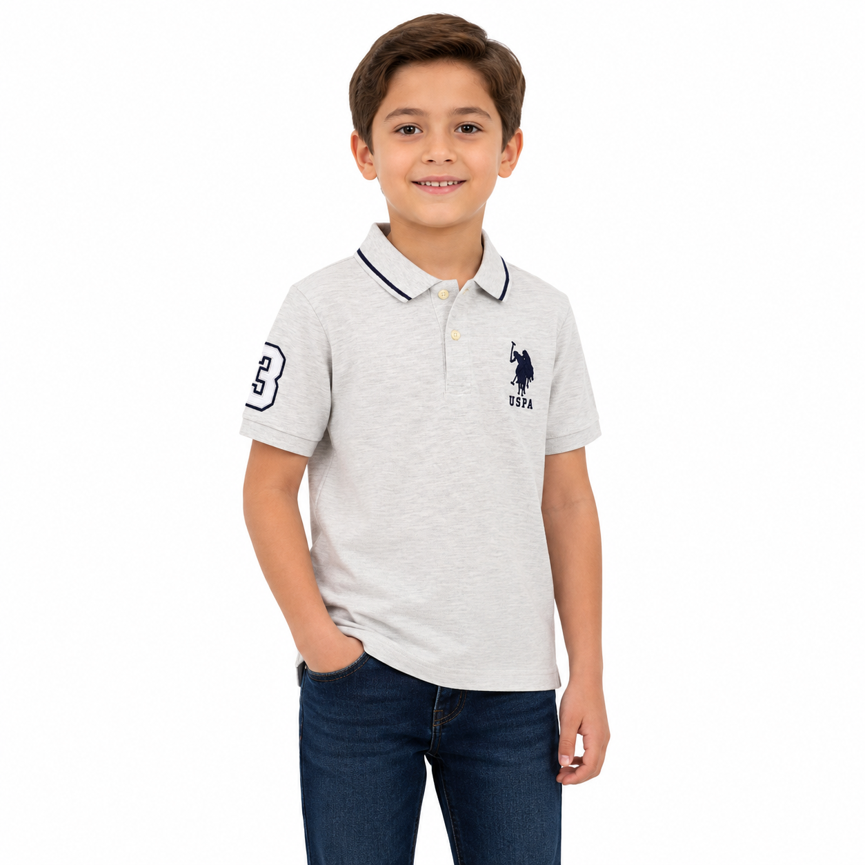 U.S. POLO ASSN- Boys Piqué Polo Shirt