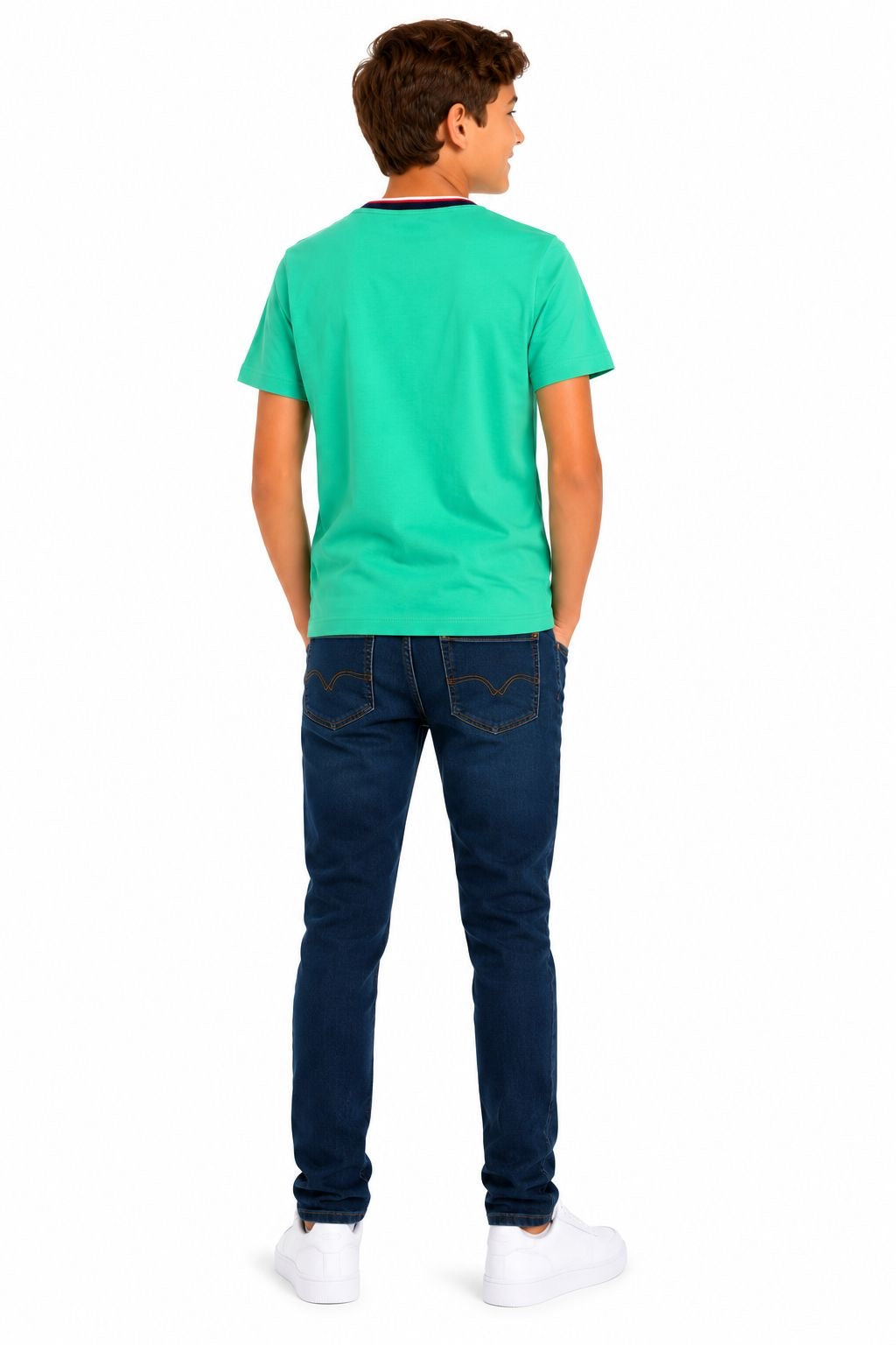 Tommy Hilfiger-Green short-sleeved t-shirt