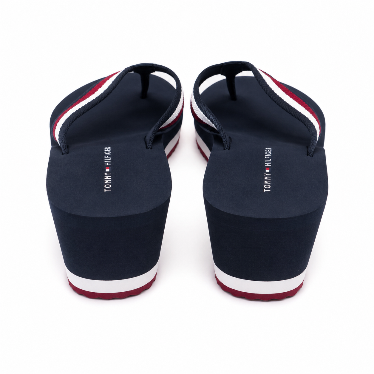 Tommy Hilfiger Navy Blue Platform Sandals for Women
