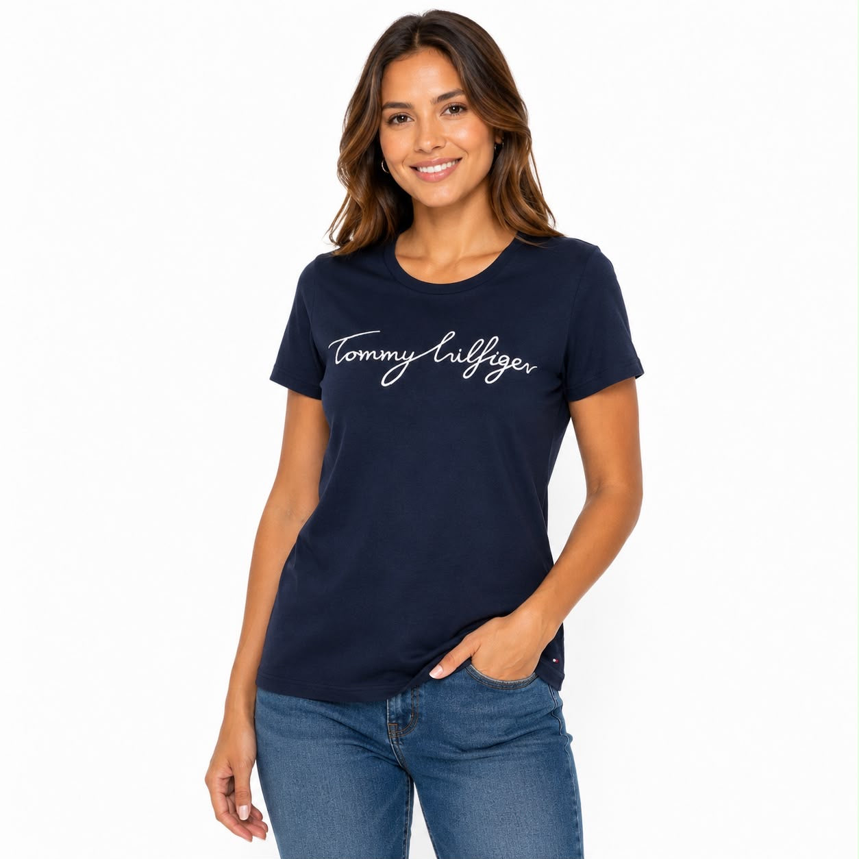 Tommy Hilfiger Embroidered Signature Crewneck T-Shirt