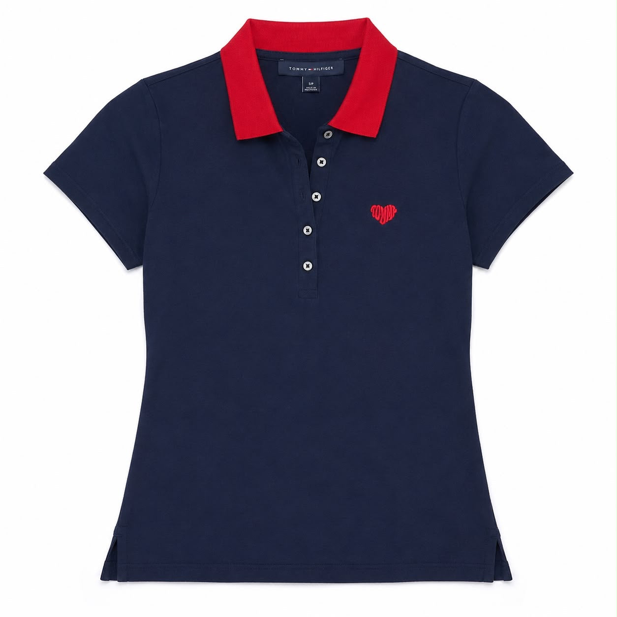 Tommy Hilfiger Women's Th Flex Hampton Cuffed Heart Polo