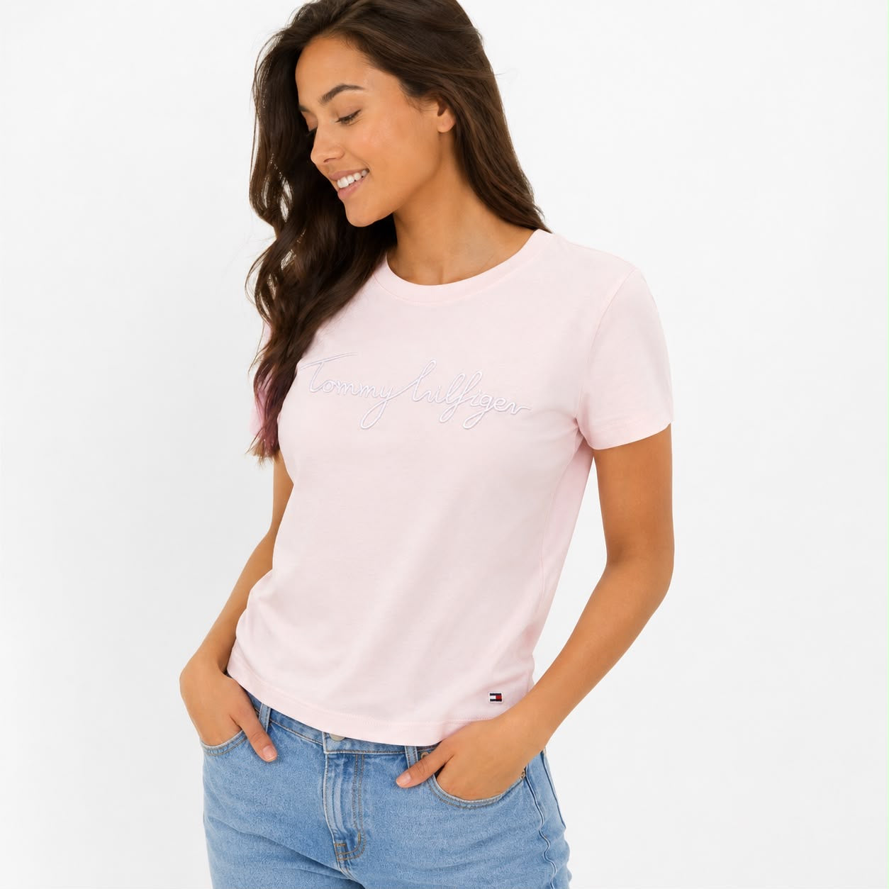 Tommy Hilfiger Embroidered Signature Crewneck T-Shirt