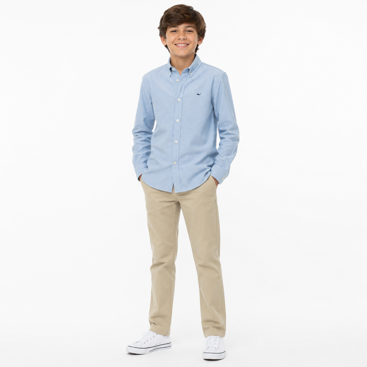 Vineyard Vines Boys’ Stretch Cotton Shirt