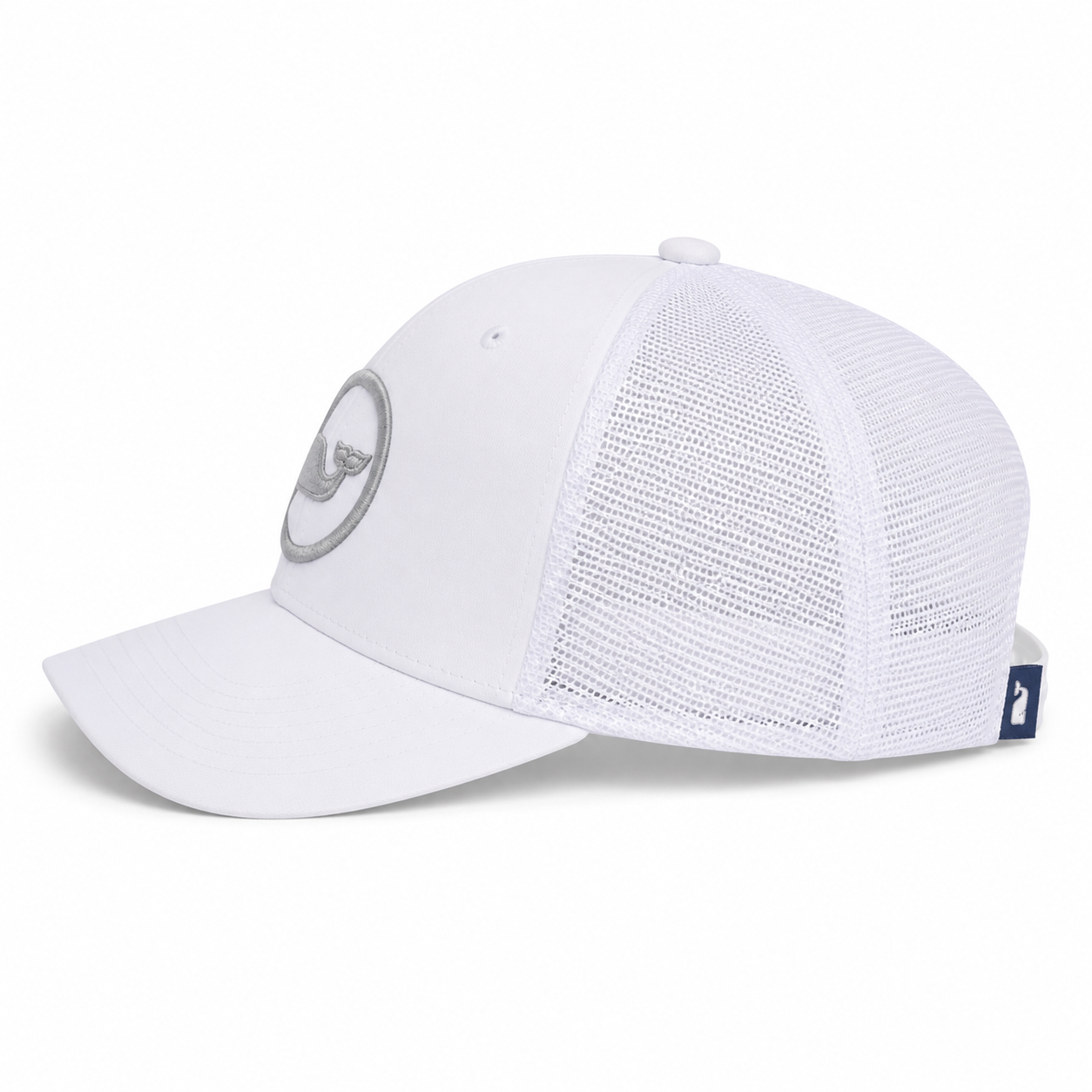 Vineyard Vines Men's Whale Dot Performance Trucker Hat, Jost Van White, One Size