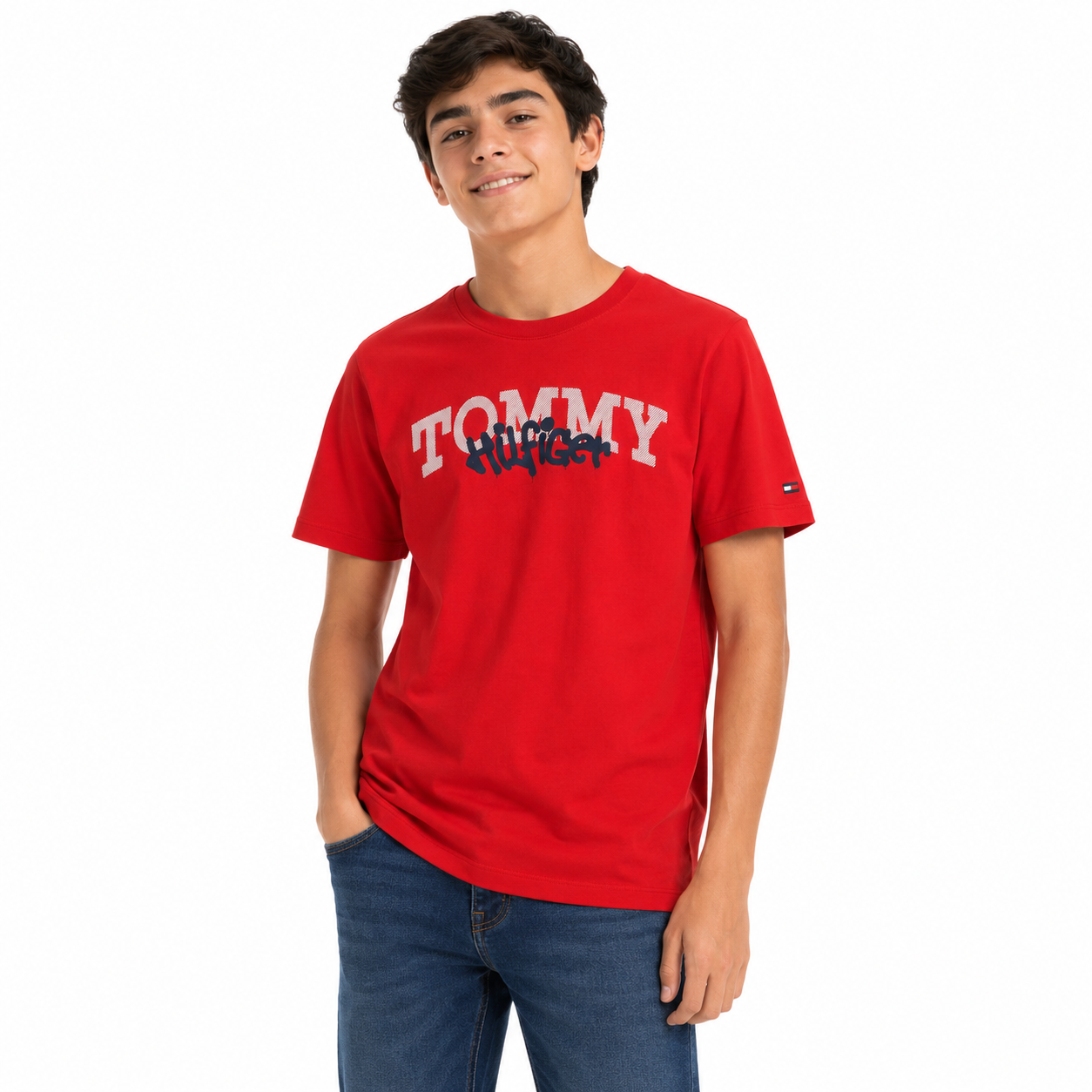 Tommy Hilfiger Graffiti Regular Fit Crew-Neck T-shirt